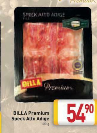 Billa Billa premium speck alto adige nabídka