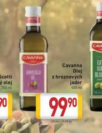 Billa Cavanna olej z hroznových jader nabídka