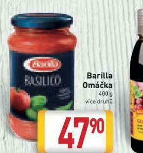 Billa Barilla omáčka nabídka
