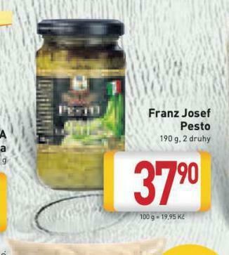 Billa Franz josef pesto nabídka