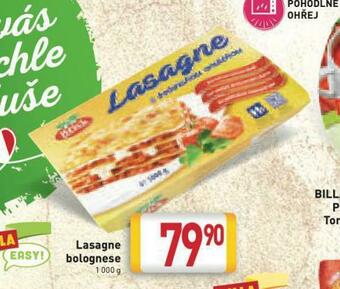 Billa Lasagne bolognese nabídka