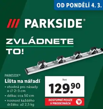 Lidl Lišta na nářadí nabídka