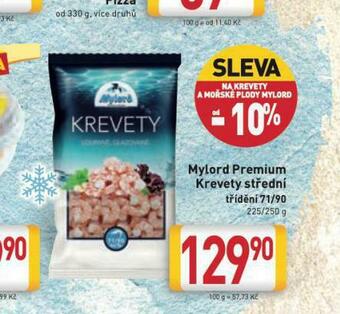 Billa Mylord premium krevety střední nabídka