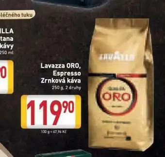 Billa Lavazza oro, espresso zrnková káva nabídka