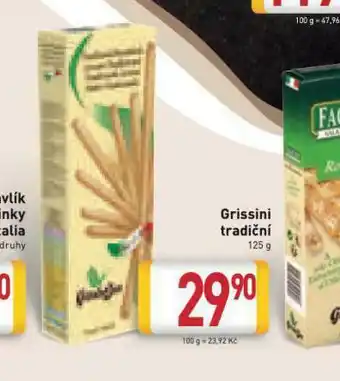 Billa Grissini tradiční nabídka