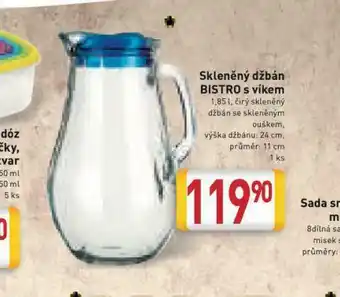 Billa Skleněný džbán bistro s víkem nabídka
