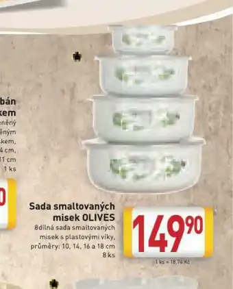 Billa Sada smaltovaných misek olives nabídka