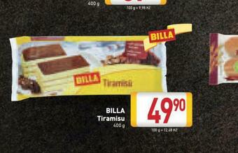 Billa Billa tiramisu nabídka