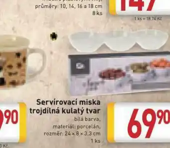 Billa Servírovací miska trojdílná kulatý tvar nabídka
