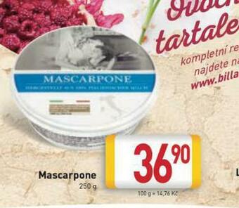 Billa Mascarpone nabídka