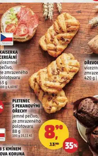 Penny Market Plenec s pekanovými ořechy nabídka