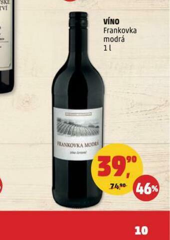 Penny Market Víno frankovka modrá nabídka