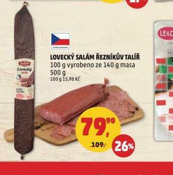 Penny Market Lovecký salám nabídka