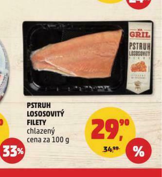Penny Market Pstruh lososvitý filety nabídka