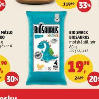 Penny Market Bio snack biosaurus nabídka