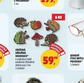 Penny Market Závěsná dekorace dřevěná nabídka