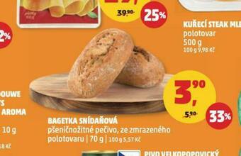 Penny Market Bagetka snídaňová nabídka