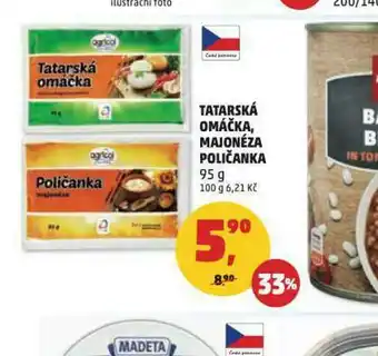 Penny Market Tatarská omáčka, majonéze poličanka nabídka