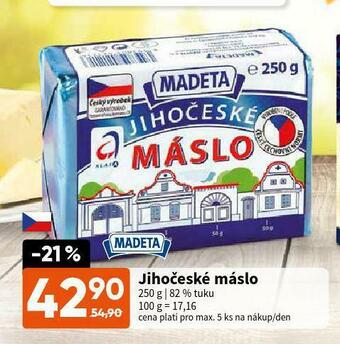 Terno Jihočeské máslo nabídka