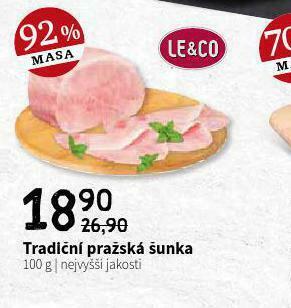 Terno Tradiční pražská šunka nabídka