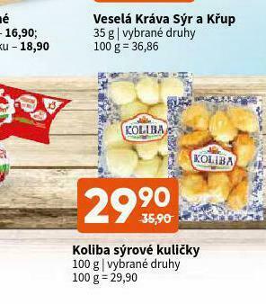 Terno Koliba sýrové kuličky nabídka