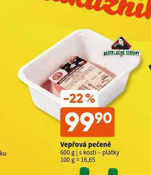 Terno Vepřová pečeně s kostí - plátky nabídka