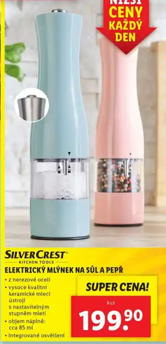 Lidl ELEKTRICKÝ MLÝNEK NA SŮL A PEPŘ nabídka