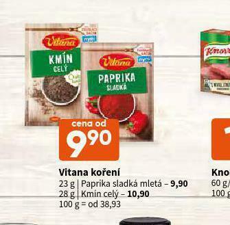 Terno Vitana koření nabídka