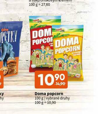 Terno Doma popcorn nabídka
