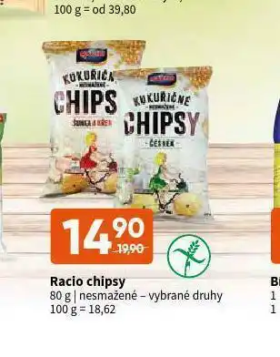 Terno Racio chipsy nabídka
