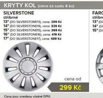 Auto Kelly Kryty kol silverstone 15&quot; nabídka