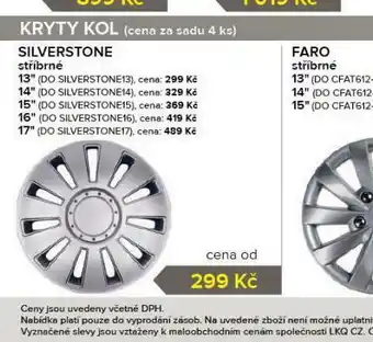 Auto Kelly Kryty kol silverstone 17&quot; nabídka