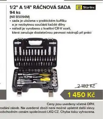Auto Kelly 1/2&quot; a 1/4&quot; ráčnová sada nabídka