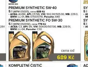 Auto Kelly Motorový olej premium synthetic fo 5w-30 nabídka