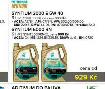 Auto Kelly Motorový olej syntium 5000 rn nabídka