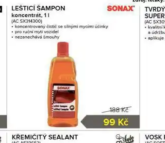 Auto Kelly Sonax leštící šampon nabídka