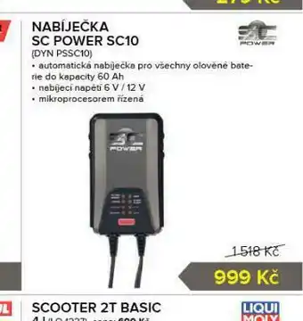 Auto Kelly Nabíječka sc power sc10 nabídka