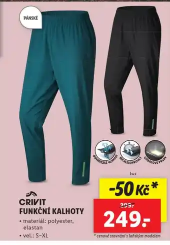 Lidl FUNKČNÍ KALHOTY nabídka