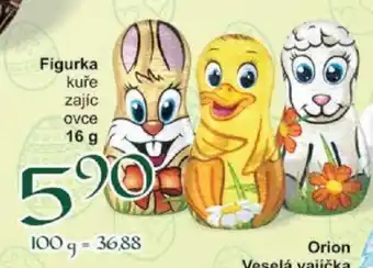 Figurka kuře zajíc ovce 16 g