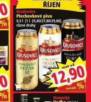 Norma Pivo plech krušovice nabídka