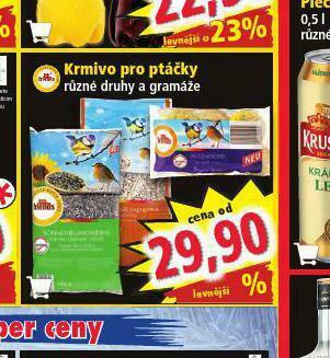 Norma Krmivo pro ptáčky nabídka