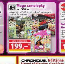 Norma Mega samolepky nabídka