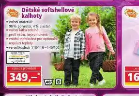 Norma Dětské siftshellové kalhoty nabídka