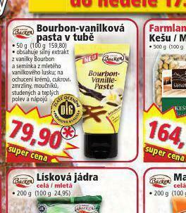 Norma Bourbon vanilková pasta v tubě nabídka