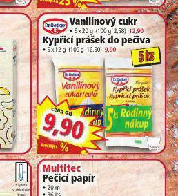 Norma Vanilínový cukr nabídka