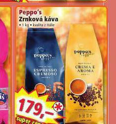 Norma Peppo´s zrnková káva nabídka