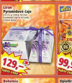 Norma Liran pyramidové čaje nabídka
