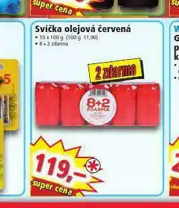 Norma Svíčka olejová červená nabídka