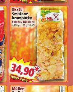 Norma Skatt smažené brambůrky nabídka