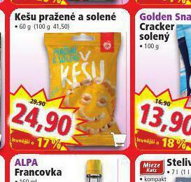 Norma Kešu pražené a solené nabídka